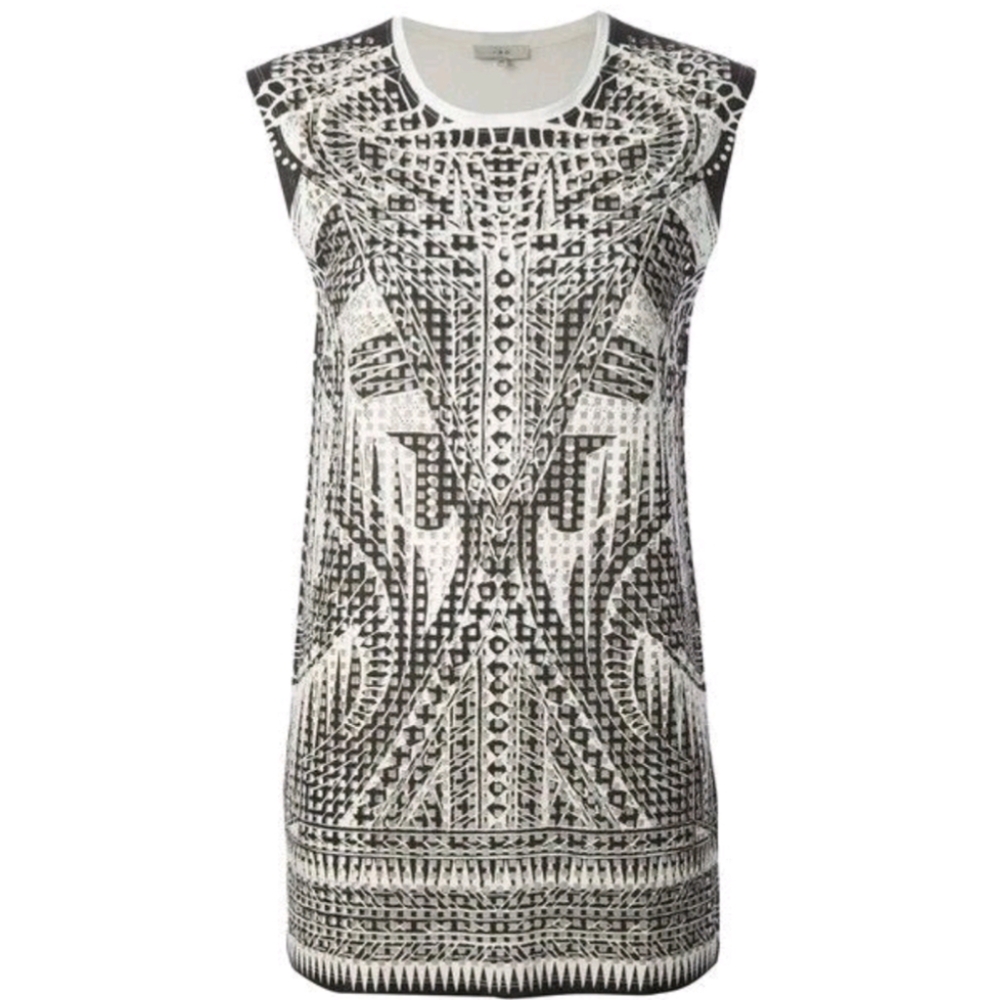 Black and White Patterned Dress